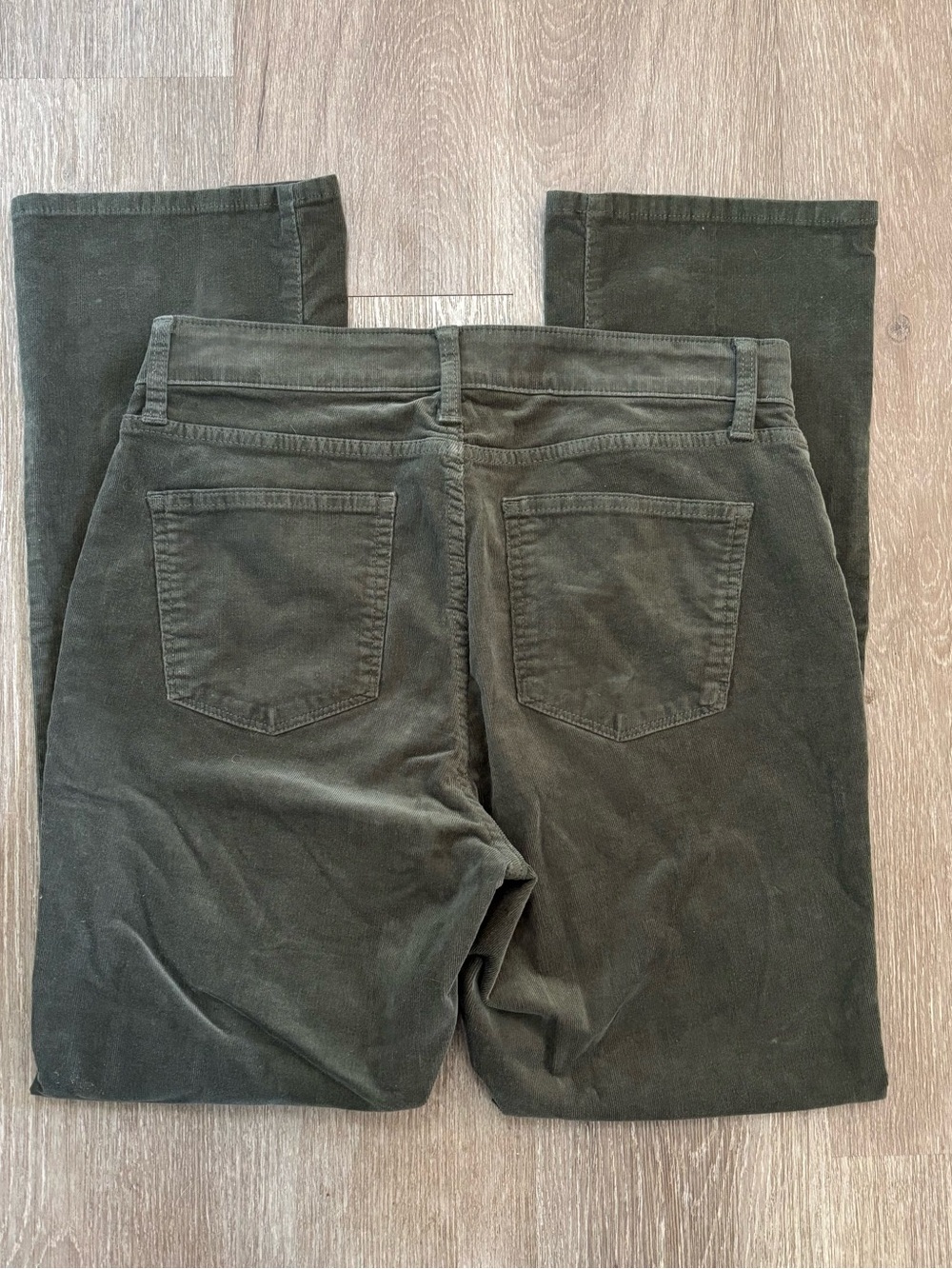 St. John's Bay Bootcut Dark Wash Green Corduroy Stretch 5-Pocket
Jeans 12
